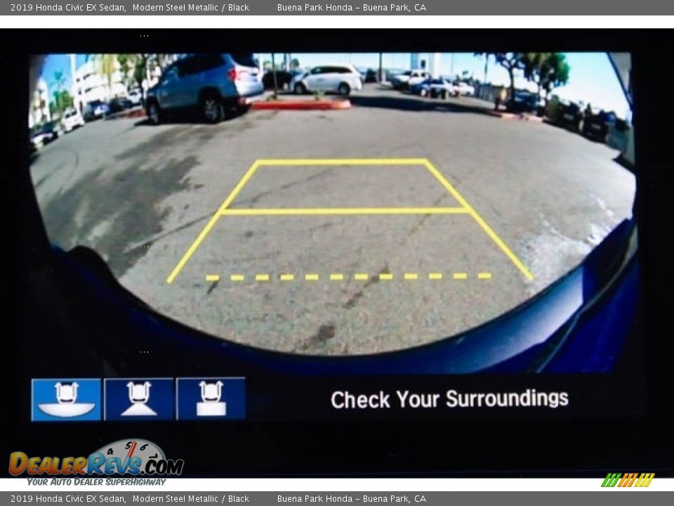 2019 Honda Civic EX Sedan Modern Steel Metallic / Black Photo #15