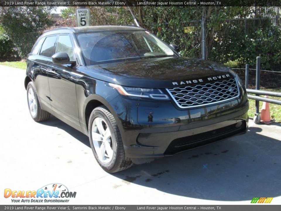 2019 Land Rover Range Rover Velar S Santorini Black Metallic / Ebony Photo #2