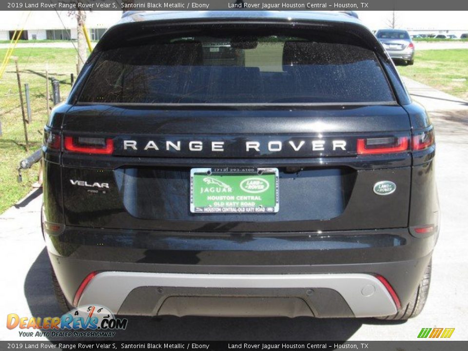2019 Land Rover Range Rover Velar S Santorini Black Metallic / Ebony Photo #8