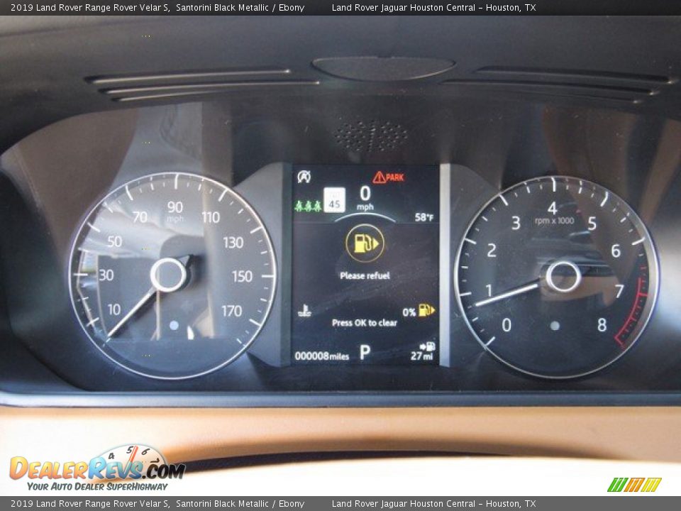 2019 Land Rover Range Rover Velar S Santorini Black Metallic / Ebony Photo #29