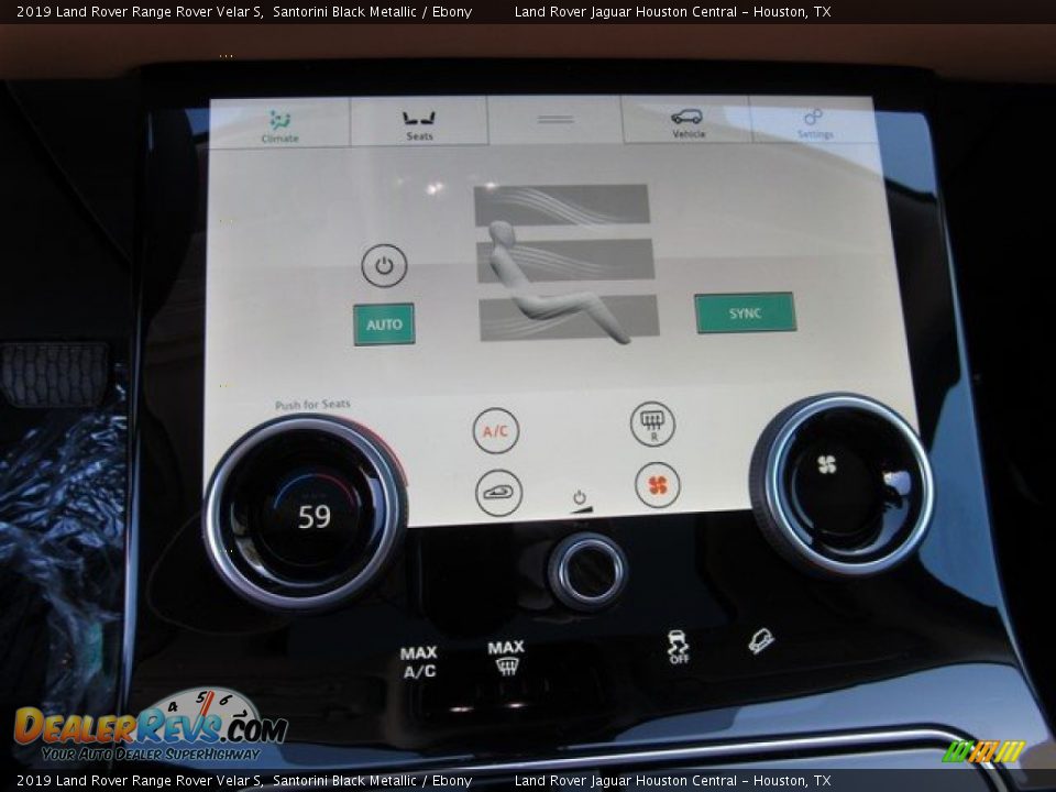 2019 Land Rover Range Rover Velar S Santorini Black Metallic / Ebony Photo #33