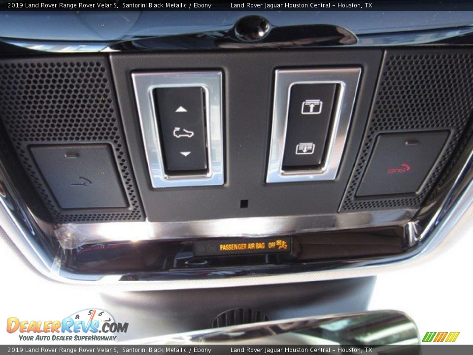 2019 Land Rover Range Rover Velar S Santorini Black Metallic / Ebony Photo #36