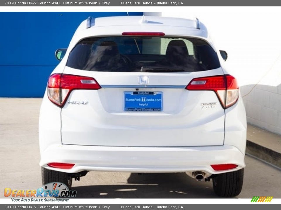 2019 Honda HR-V Touring AWD Platinum White Pearl / Gray Photo #5