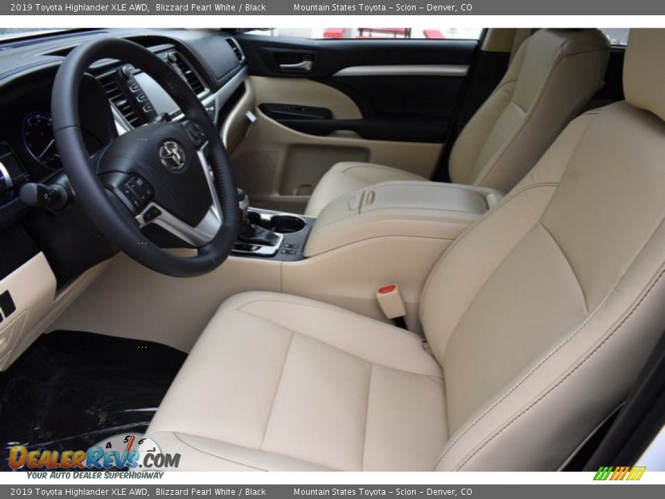2019 Toyota Highlander XLE AWD Blizzard Pearl White / Black Photo #6