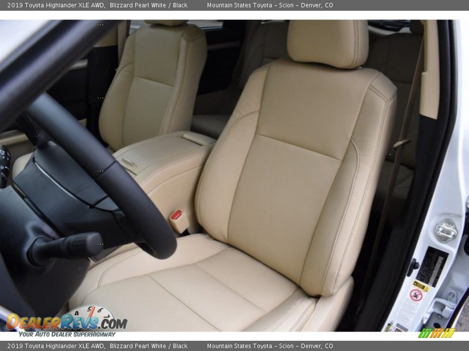 2019 Toyota Highlander XLE AWD Blizzard Pearl White / Black Photo #7