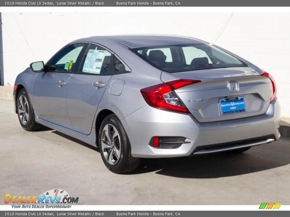 2019 Honda Civic LX Sedan Lunar Silver Metallic / Black Photo #2
