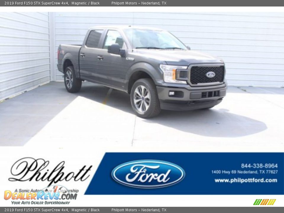 2019 Ford F150 STX SuperCrew 4x4 Magnetic / Black Photo #1