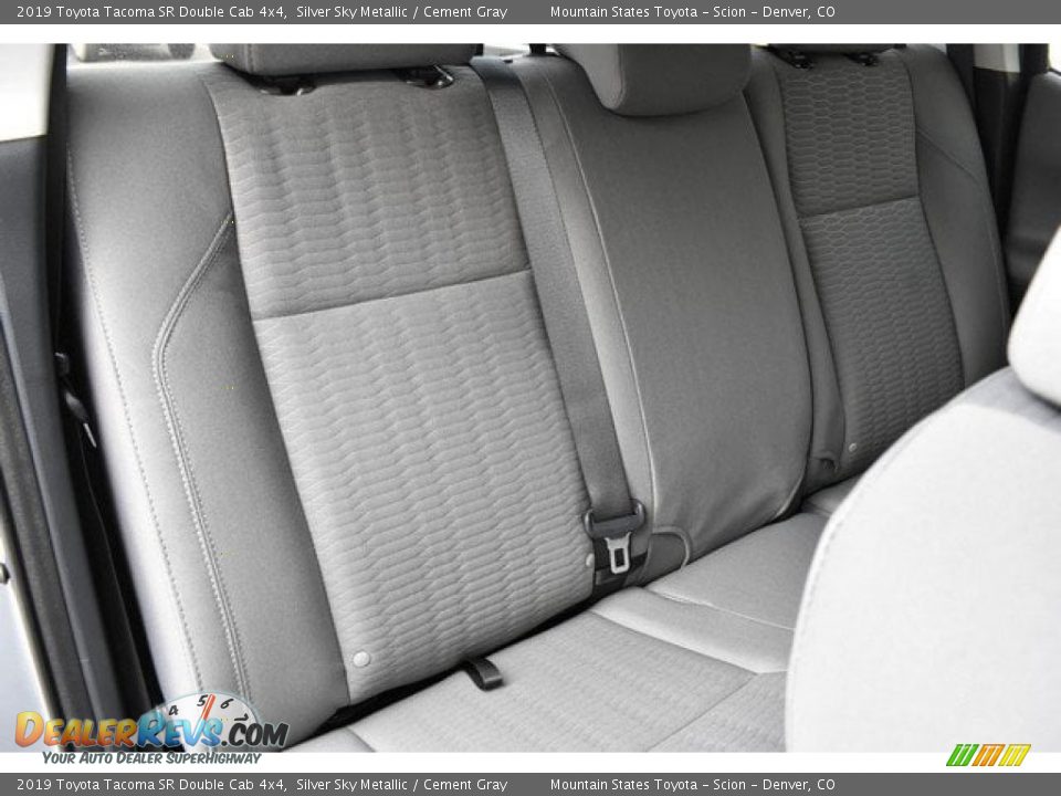 2019 Toyota Tacoma SR Double Cab 4x4 Silver Sky Metallic / Cement Gray Photo #19