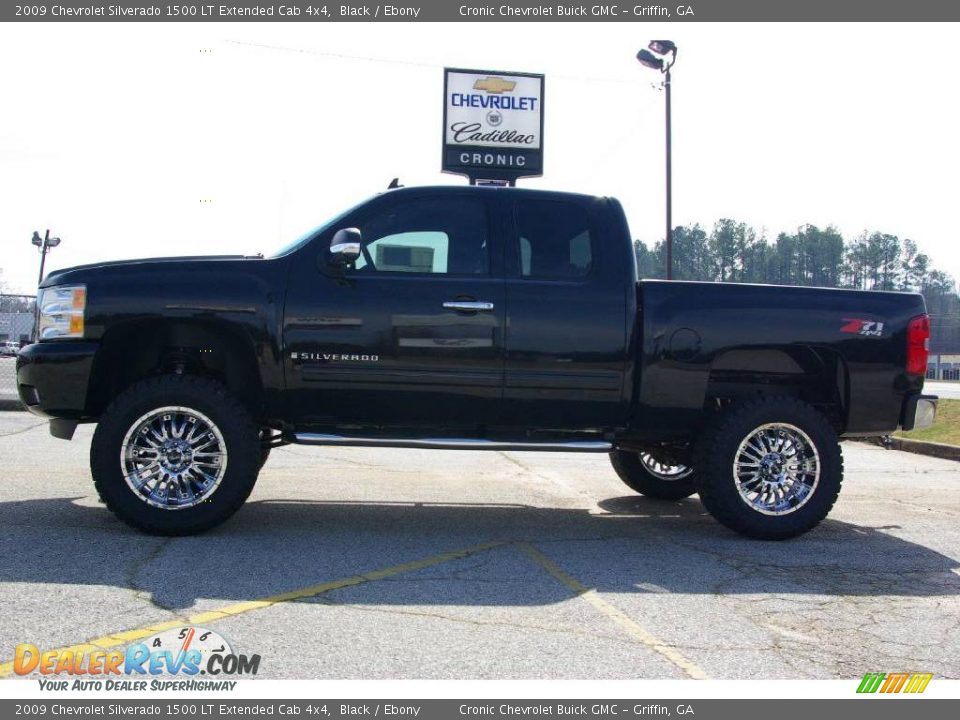 2009 Chevrolet Silverado 1500 LT Extended Cab 4x4 Black / Ebony Photo #1