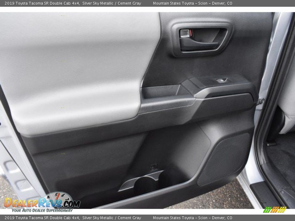 2019 Toyota Tacoma SR Double Cab 4x4 Silver Sky Metallic / Cement Gray Photo #21