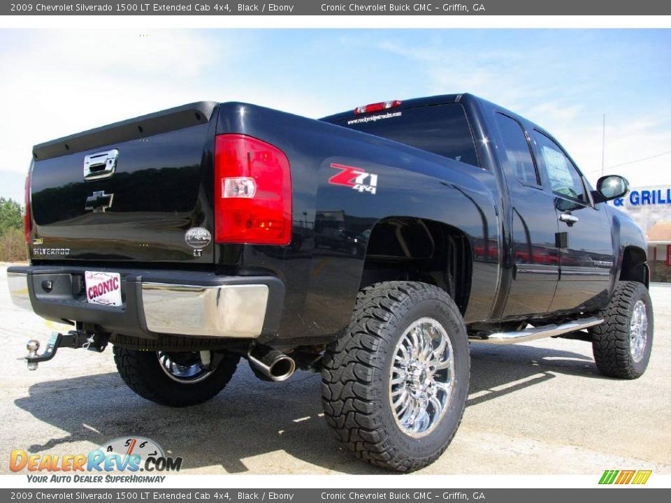 2009 Chevrolet Silverado 1500 LT Extended Cab 4x4 Black / Ebony Photo #6