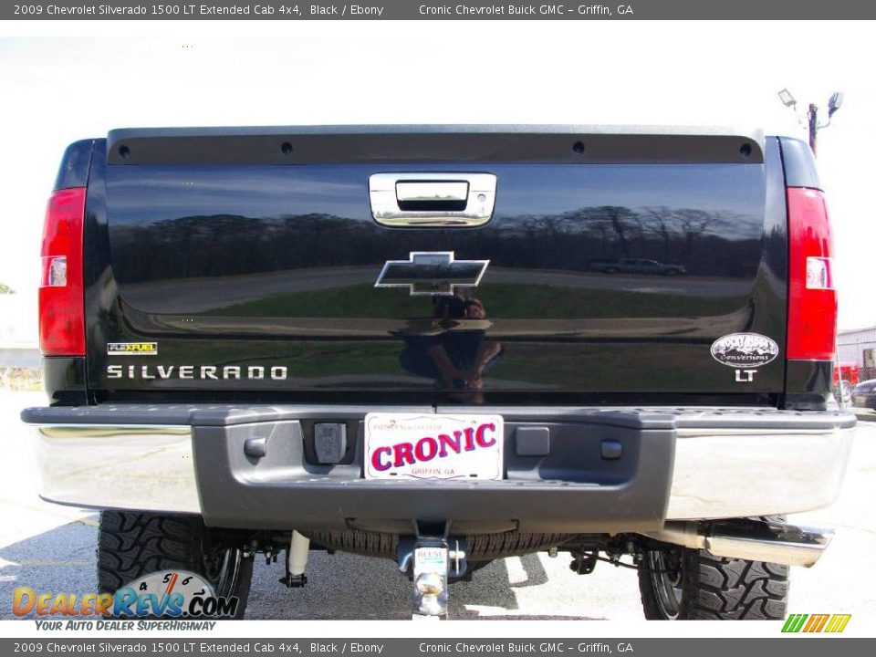 2009 Chevrolet Silverado 1500 LT Extended Cab 4x4 Black / Ebony Photo #7