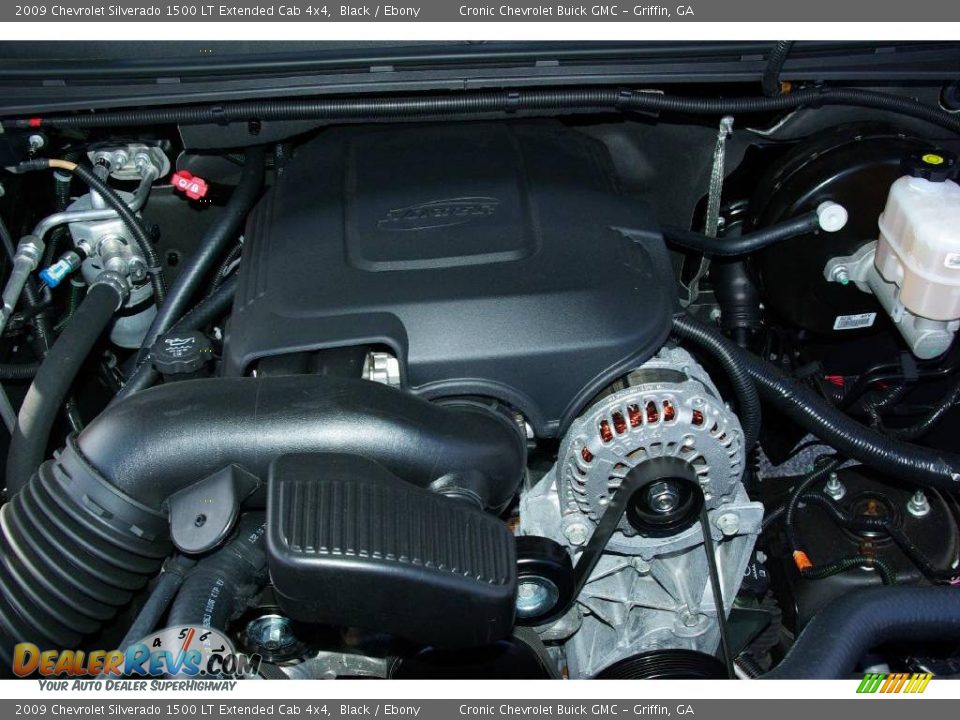 2009 Chevrolet Silverado 1500 LT Extended Cab 4x4 Black / Ebony Photo #11