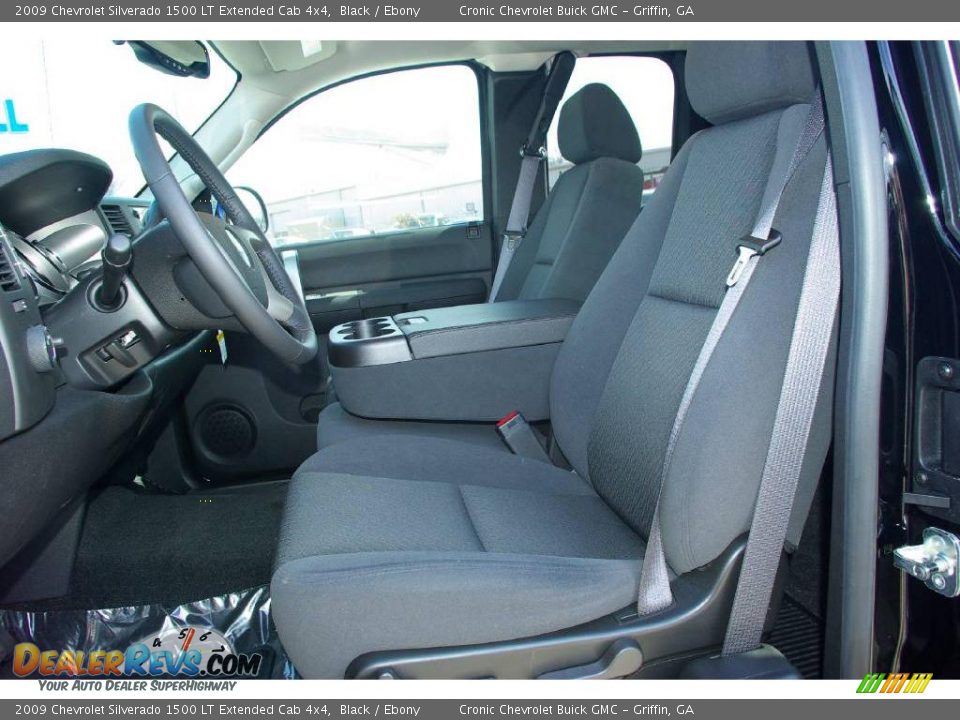 2009 Chevrolet Silverado 1500 LT Extended Cab 4x4 Black / Ebony Photo #12
