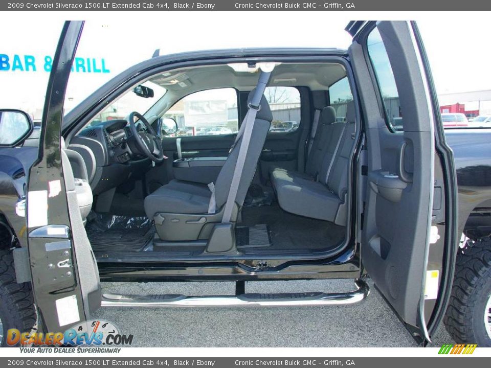 2009 Chevrolet Silverado 1500 LT Extended Cab 4x4 Black / Ebony Photo #13