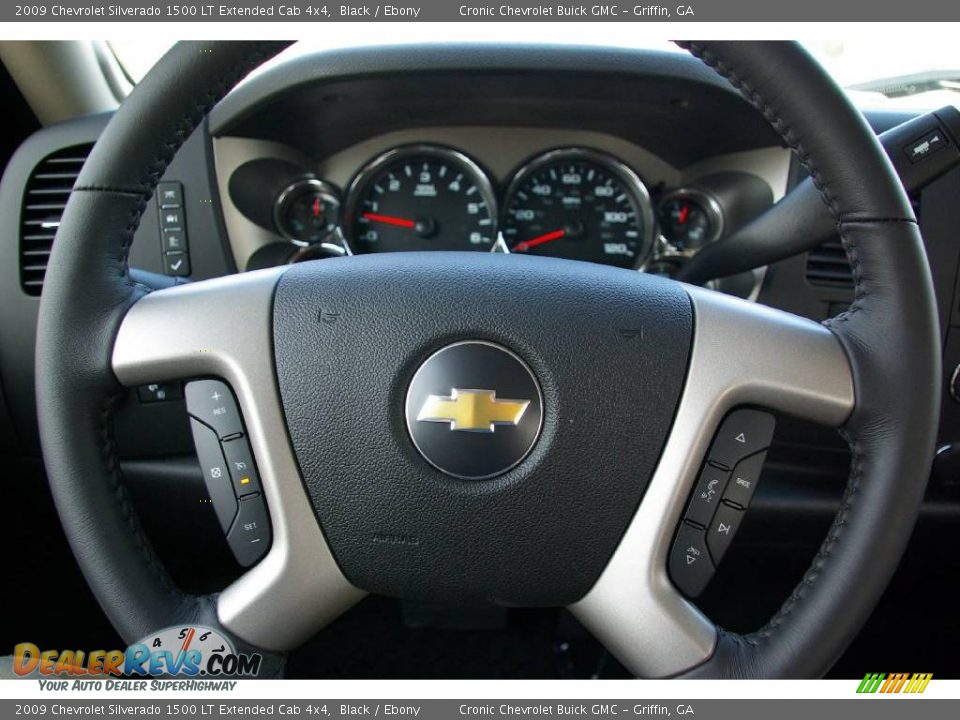 2009 Chevrolet Silverado 1500 LT Extended Cab 4x4 Black / Ebony Photo #19