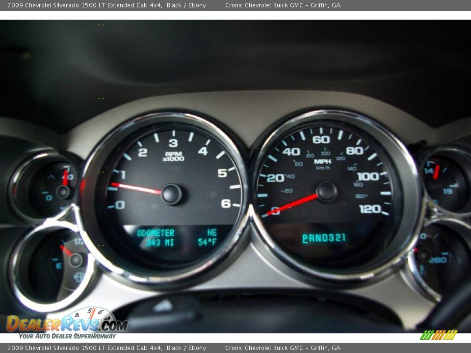 2009 Chevrolet Silverado 1500 LT Extended Cab 4x4 Black / Ebony Photo #20