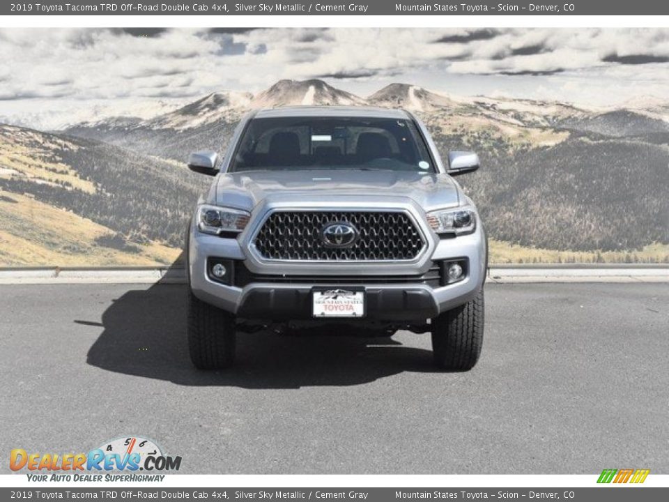 2019 Toyota Tacoma TRD Off-Road Double Cab 4x4 Silver Sky Metallic / Cement Gray Photo #2
