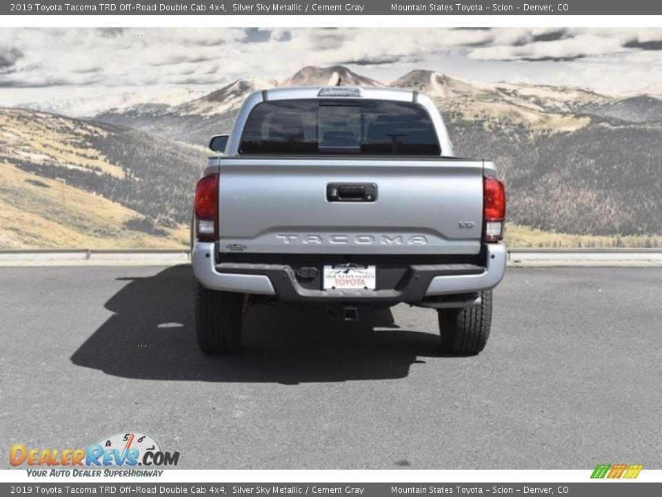 2019 Toyota Tacoma TRD Off-Road Double Cab 4x4 Silver Sky Metallic / Cement Gray Photo #4