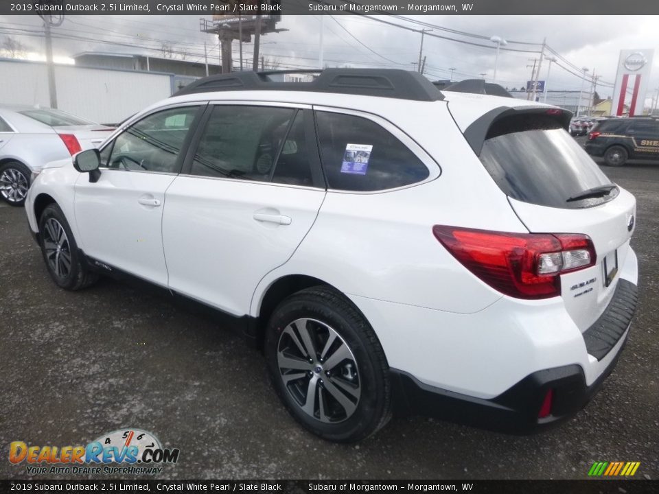 2019 Subaru Outback 2.5i Limited Crystal White Pearl / Slate Black Photo #6