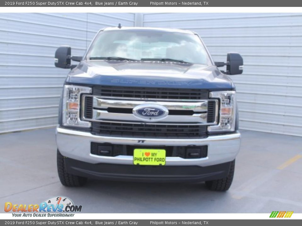 2019 Ford F250 Super Duty STX Crew Cab 4x4 Blue Jeans / Earth Gray Photo #3