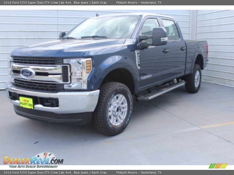 2019 Ford F250 Super Duty STX Crew Cab 4x4 Blue Jeans / Earth Gray Photo #4