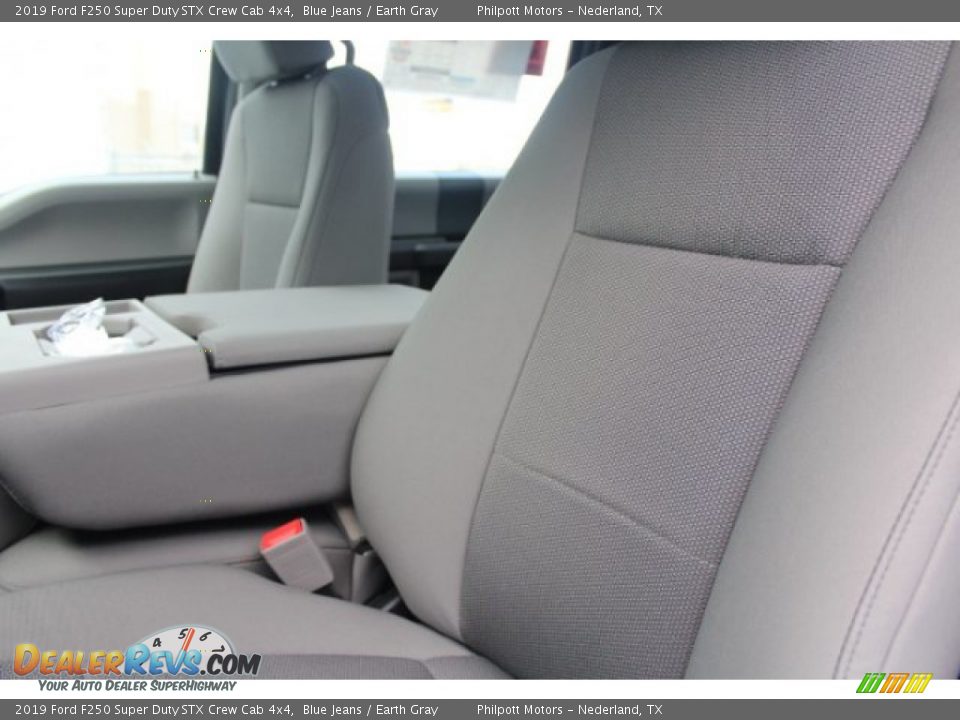 2019 Ford F250 Super Duty STX Crew Cab 4x4 Blue Jeans / Earth Gray Photo #10