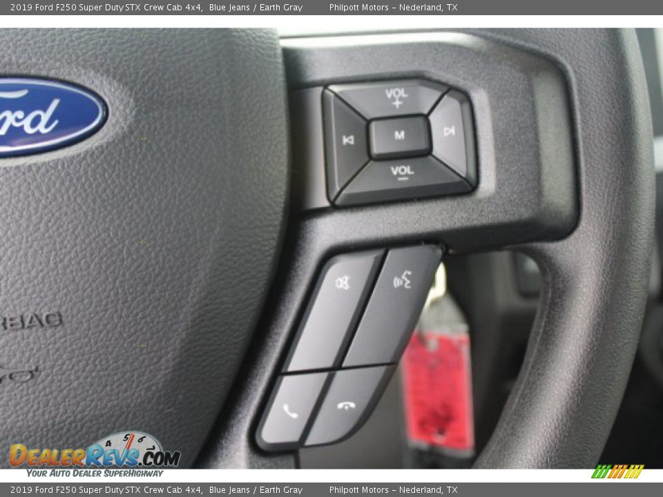 2019 Ford F250 Super Duty STX Crew Cab 4x4 Blue Jeans / Earth Gray Photo #14