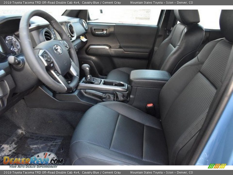 2019 Toyota Tacoma TRD Off-Road Double Cab 4x4 Cavalry Blue / Cement Gray Photo #6