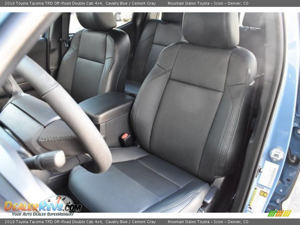 2019 Toyota Tacoma TRD Off-Road Double Cab 4x4 Cavalry Blue / Cement Gray Photo #7