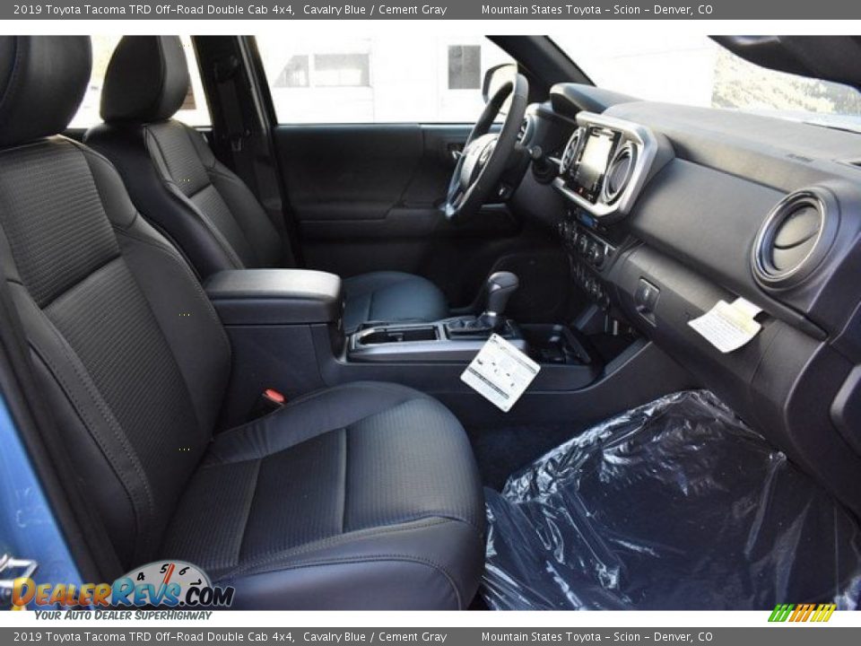 2019 Toyota Tacoma TRD Off-Road Double Cab 4x4 Cavalry Blue / Cement Gray Photo #12