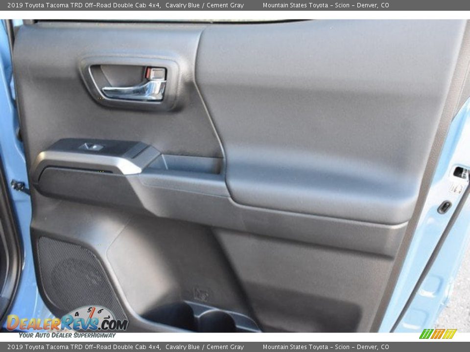 2019 Toyota Tacoma TRD Off-Road Double Cab 4x4 Cavalry Blue / Cement Gray Photo #23