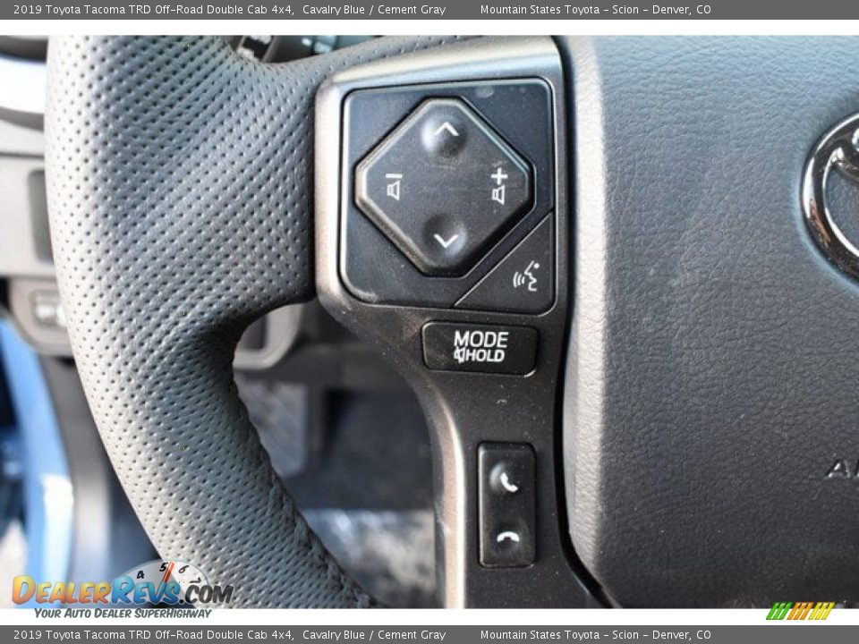 2019 Toyota Tacoma TRD Off-Road Double Cab 4x4 Cavalry Blue / Cement Gray Photo #26