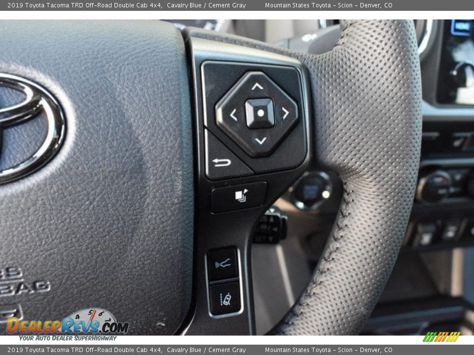 2019 Toyota Tacoma TRD Off-Road Double Cab 4x4 Cavalry Blue / Cement Gray Photo #27