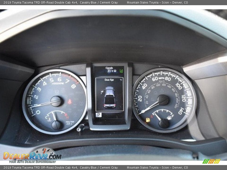 2019 Toyota Tacoma TRD Off-Road Double Cab 4x4 Cavalry Blue / Cement Gray Photo #28