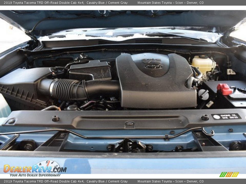 2019 Toyota Tacoma TRD Off-Road Double Cab 4x4 Cavalry Blue / Cement Gray Photo #31