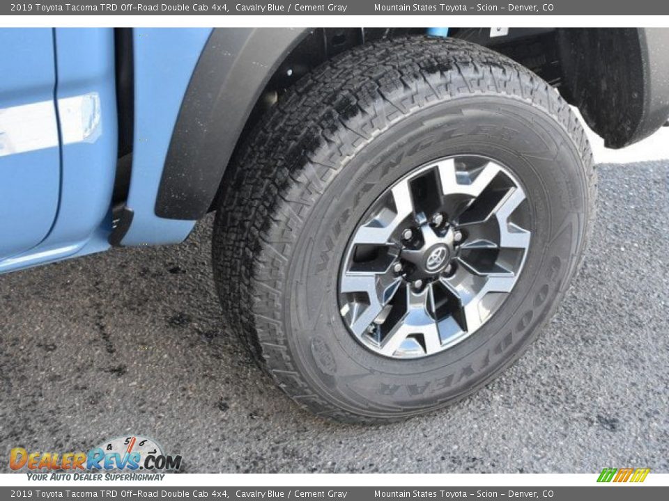 2019 Toyota Tacoma TRD Off-Road Double Cab 4x4 Cavalry Blue / Cement Gray Photo #33