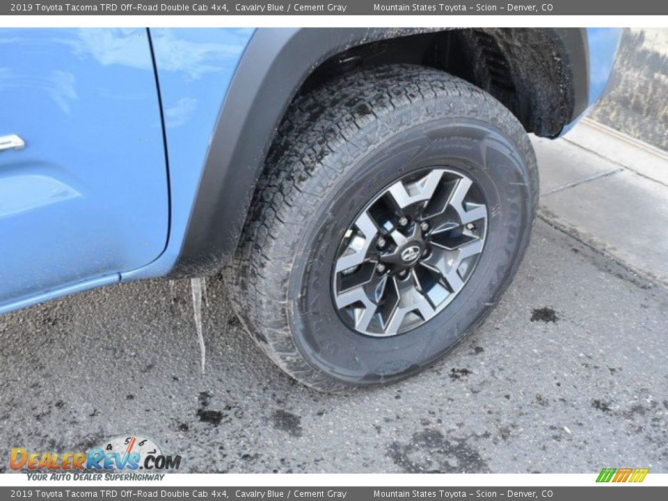 2019 Toyota Tacoma TRD Off-Road Double Cab 4x4 Cavalry Blue / Cement Gray Photo #35