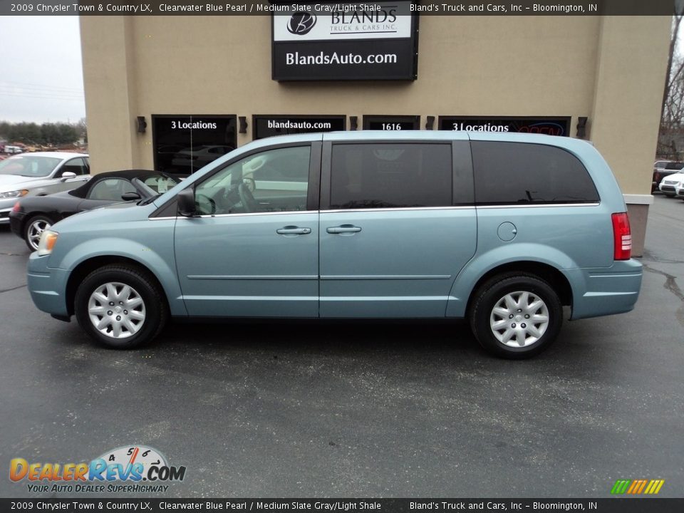 2009 Chrysler Town & Country LX Clearwater Blue Pearl / Medium Slate Gray/Light Shale Photo #1