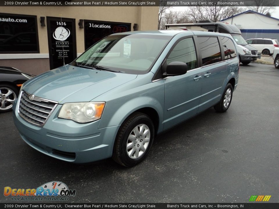 2009 Chrysler Town & Country LX Clearwater Blue Pearl / Medium Slate Gray/Light Shale Photo #2