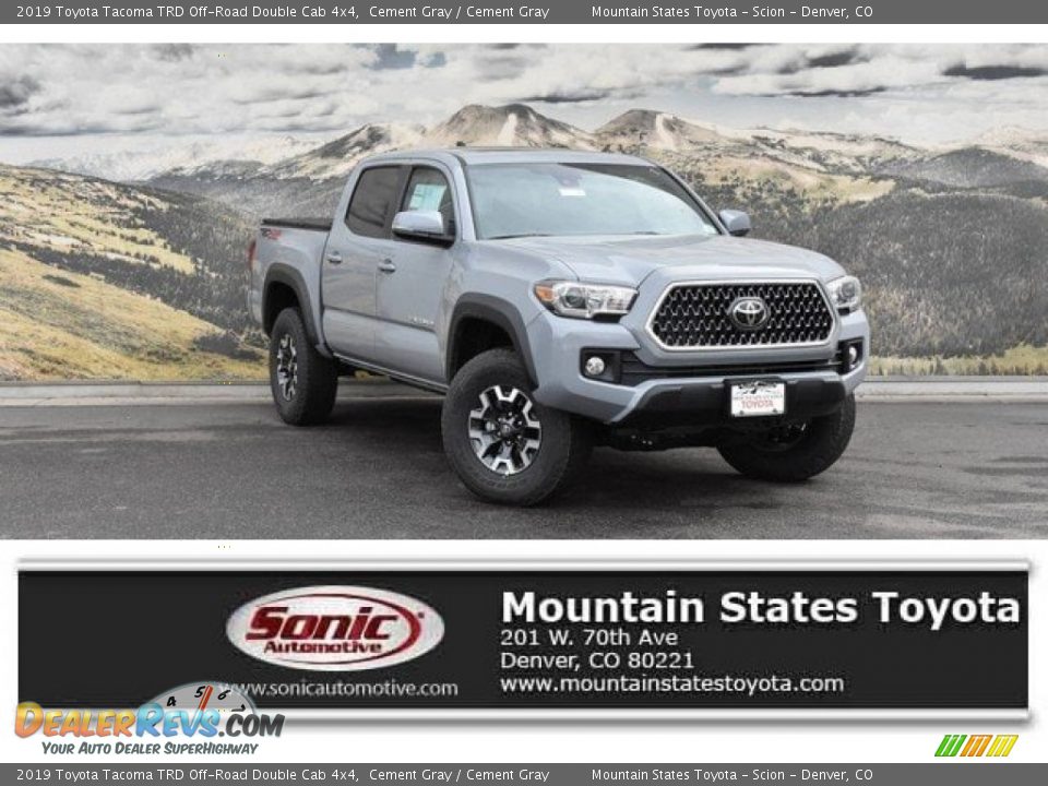 2019 Toyota Tacoma TRD Off-Road Double Cab 4x4 Cement Gray / Cement Gray Photo #1