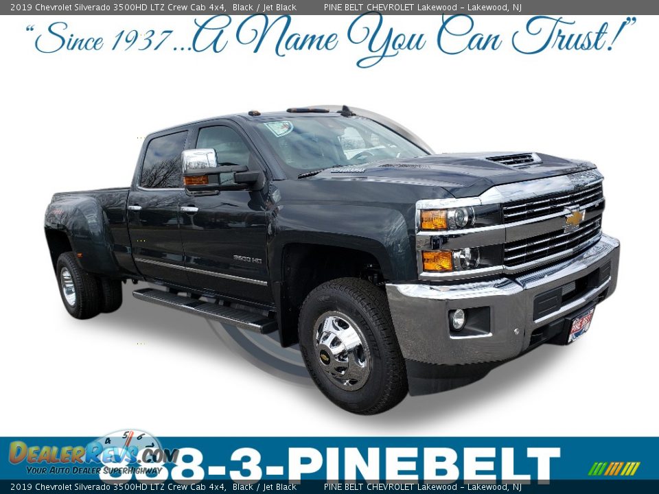 2019 Chevrolet Silverado 3500HD LTZ Crew Cab 4x4 Black / Jet Black Photo #1