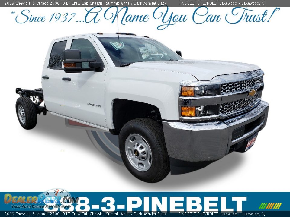 2019 Chevrolet Silverado 2500HD LT Crew Cab Chassis Summit White / Dark Ash/Jet Black Photo #1