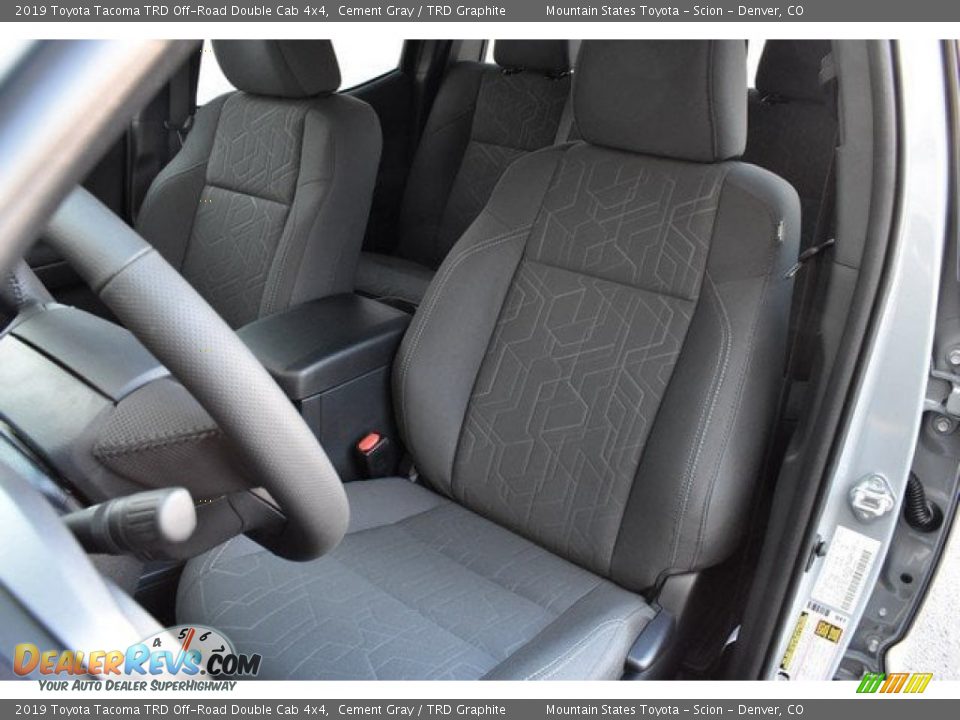 2019 Toyota Tacoma TRD Off-Road Double Cab 4x4 Cement Gray / TRD Graphite Photo #7