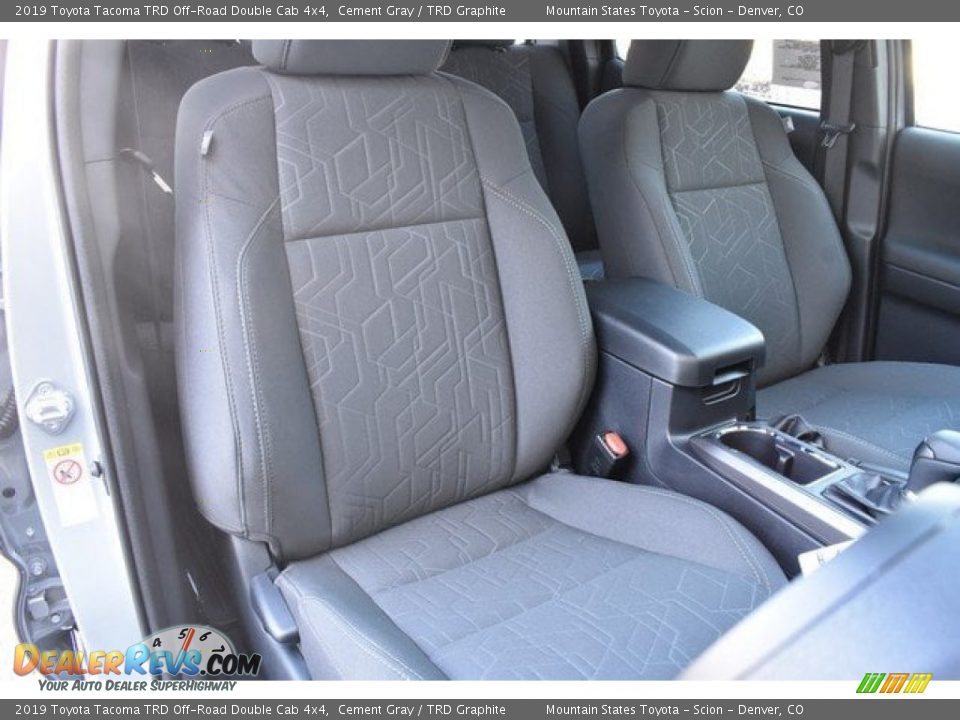 2019 Toyota Tacoma TRD Off-Road Double Cab 4x4 Cement Gray / TRD Graphite Photo #13