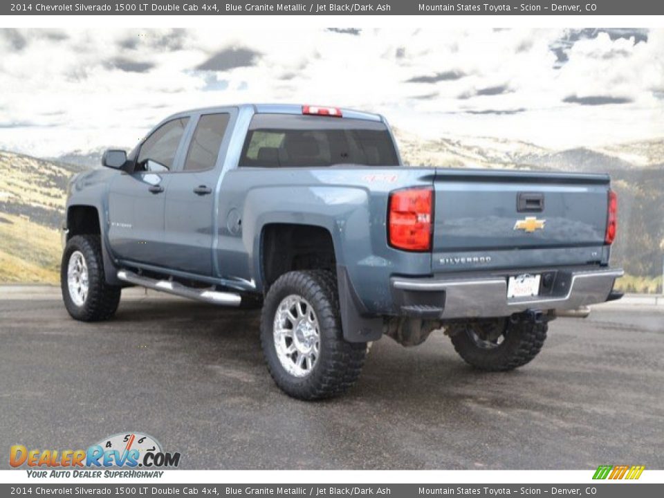 2014 Chevrolet Silverado 1500 LT Double Cab 4x4 Blue Granite Metallic / Jet Black/Dark Ash Photo #7