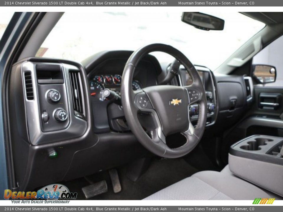2014 Chevrolet Silverado 1500 LT Double Cab 4x4 Blue Granite Metallic / Jet Black/Dark Ash Photo #9
