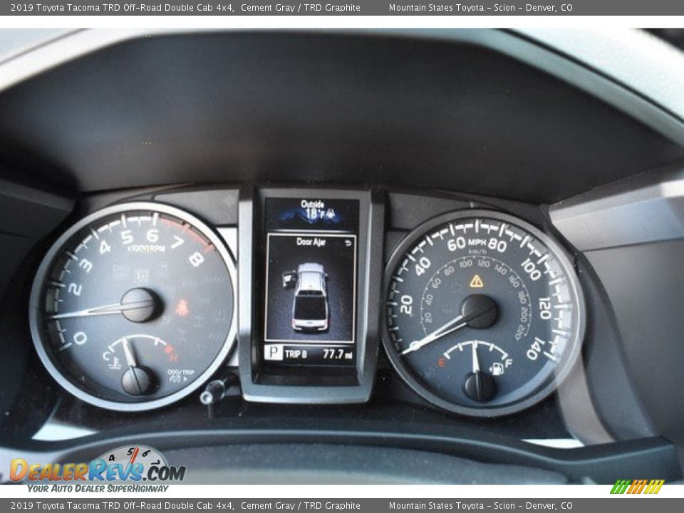 2019 Toyota Tacoma TRD Off-Road Double Cab 4x4 Cement Gray / TRD Graphite Photo #28