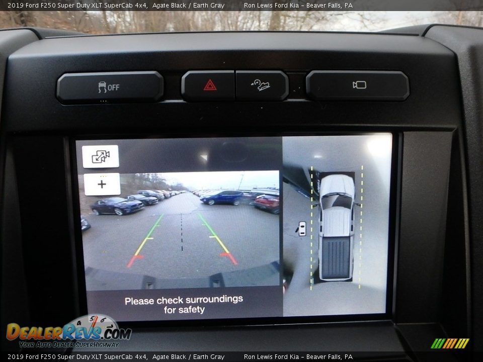2019 Ford F250 Super Duty XLT SuperCab 4x4 Agate Black / Earth Gray Photo #18