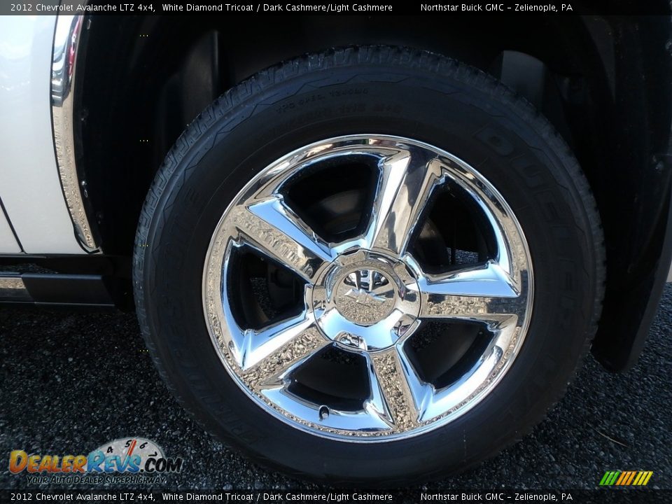 2012 Chevrolet Avalanche LTZ 4x4 White Diamond Tricoat / Dark Cashmere/Light Cashmere Photo #12